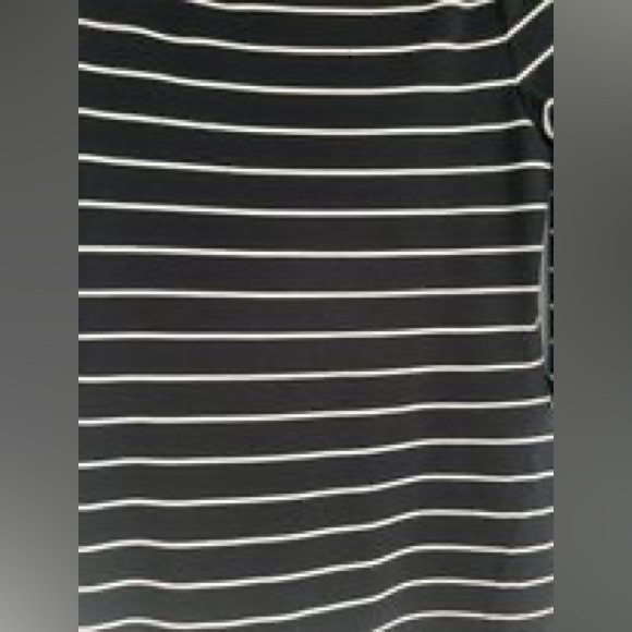 6.TOMMY HILFIGER WOMEN’S 3/4 Sleeve  Shirt Dress, Black and White striped Size:M - Picture 5 of 10
